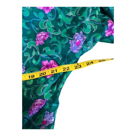 - Maggy London by Jeannene Booher 100% Silk Vintage Dress Size 12 - Picture 12 of 14